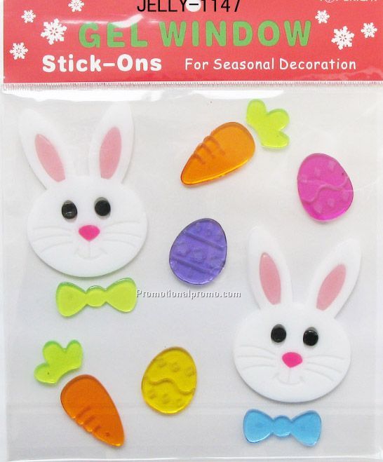 Rabbit Shape Gel Window Sticker