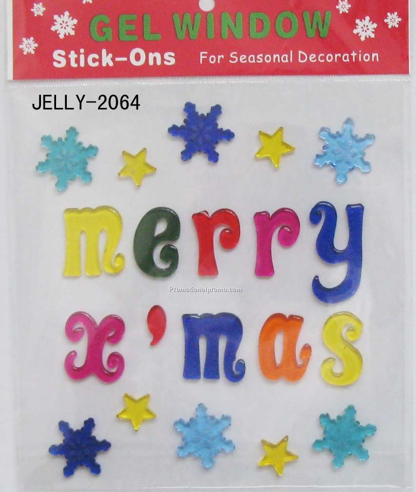 X'mas Gel Window Sticker