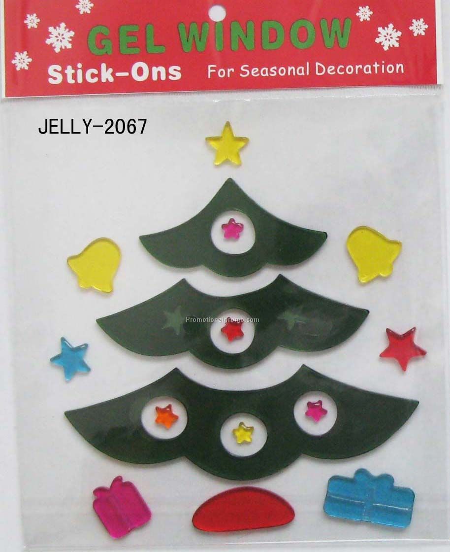 Christmas Tree Shape Gel sticker