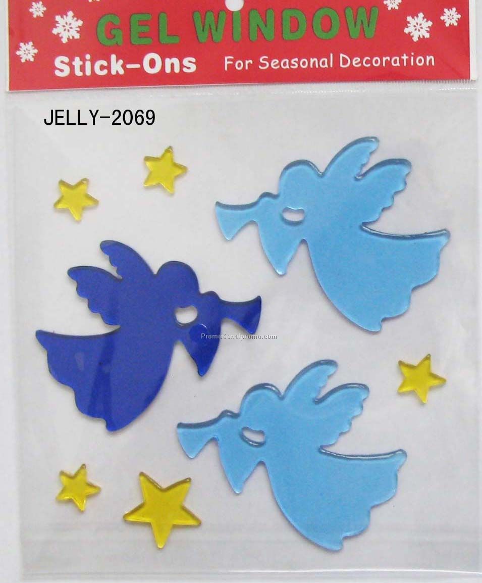 Christmas Angel Shape Gel Sticker