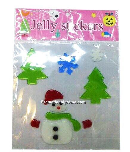 Promotional Gel Window Sticker for Christmas_Santa