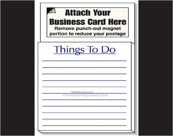 Magnetic Card Note Pad