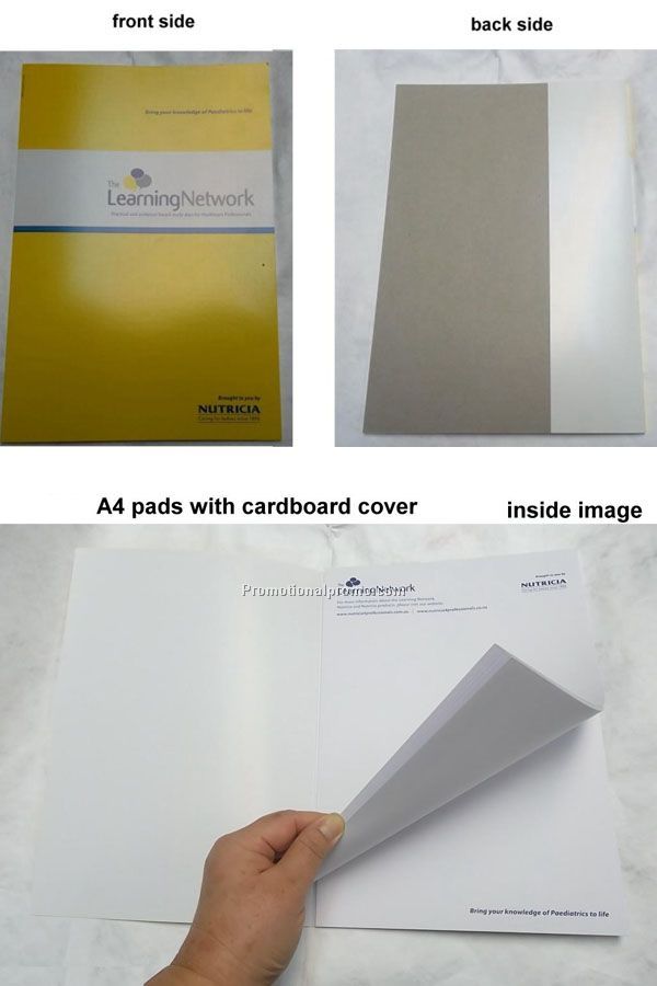 A4 pads with cardboard cover