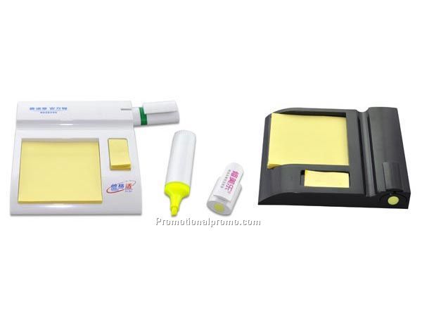Adhesive sheets with highlighter, Sticky note with highlighter