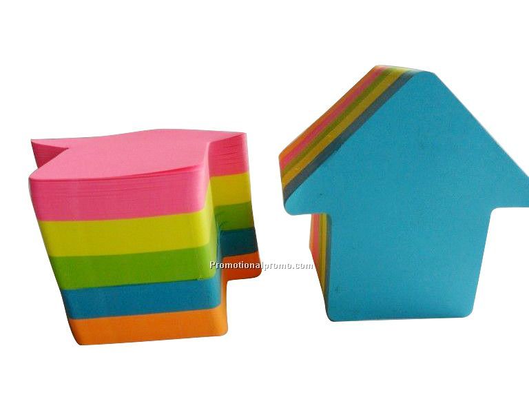 House shape Adhesive Notes