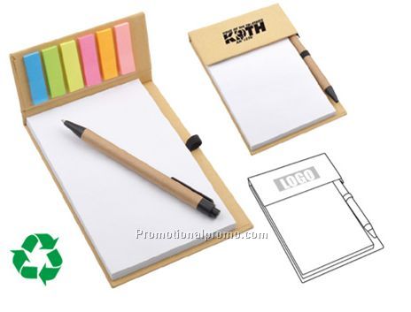 Desk Memo Pad With Pen