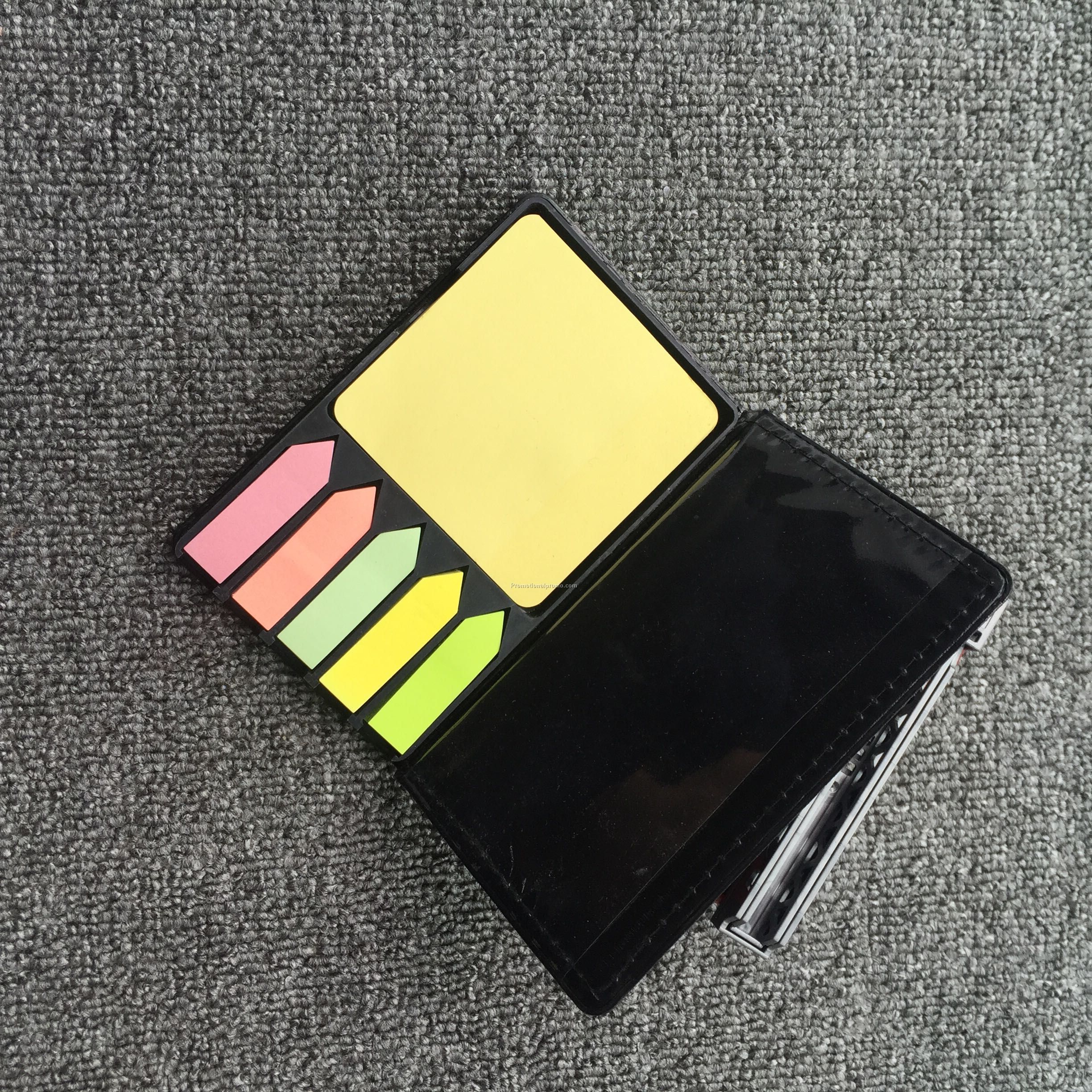Multi Purpose Leatherette Box W/ Sticky Note Pads