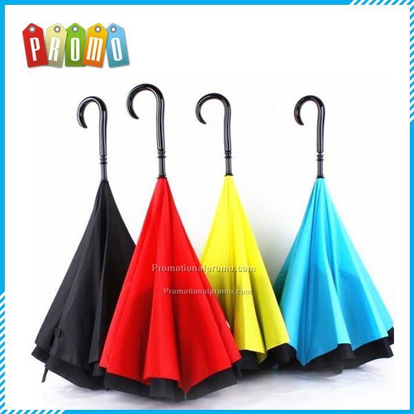 Novelty Double Layered Design Reverse Umbrella