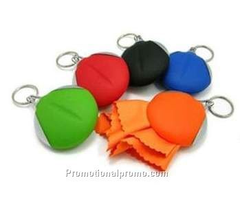 Glass cloth key chain
