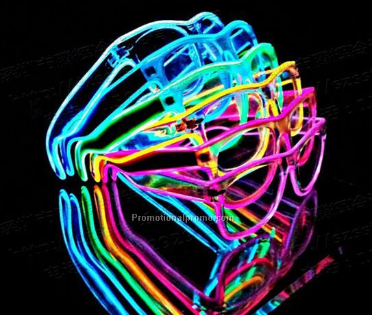 LED Flashing Party Glasses, Led EL wire sunglasses