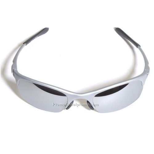 Sunglasses - Silver Sleek Wrap Sunglasses