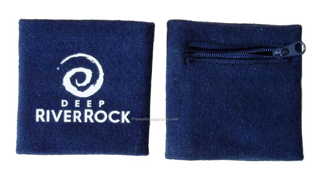 Sweatband with zipper