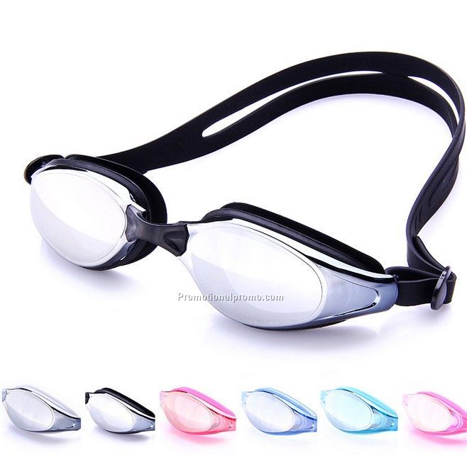 Colorful swimming goggles
