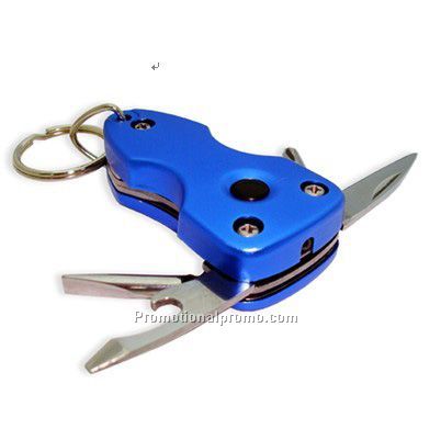 Multifunctional swiss army knife with LED light