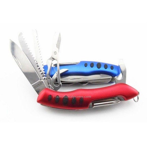 Multifunctional swiss army knife with LED light