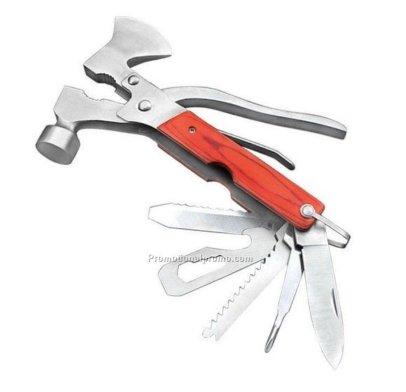Multifunctional swiss army knife with car safty hammer