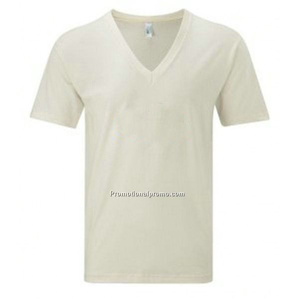 Customized V-neck Cotton T-shirts