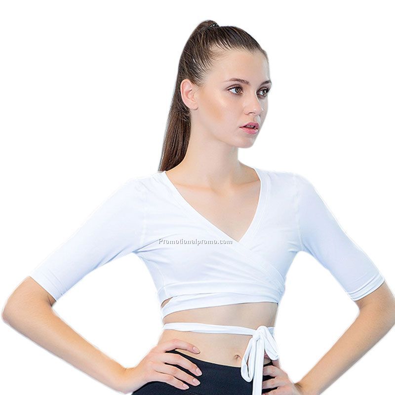 Quick Dry Sexy Women's Yoga short Shirts For Running Fitness Gym