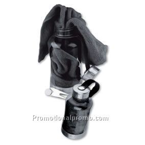 TRANSPARENT WATER BOTTLE WITH GOLF ACCESSORIES