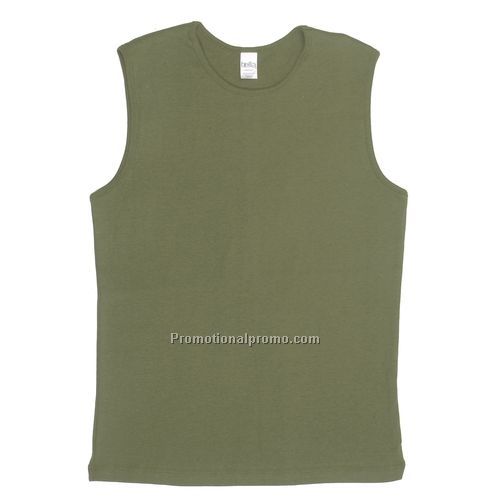T-Shirt - Bella, Ladies' 1x1 Rib Crewneck Sleeveless T-shirt