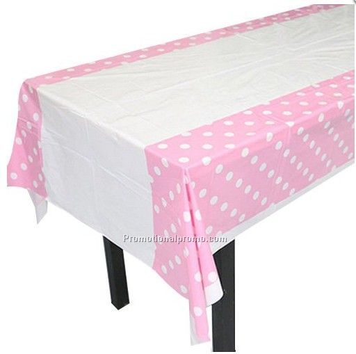 Disposable Polka tablecloth