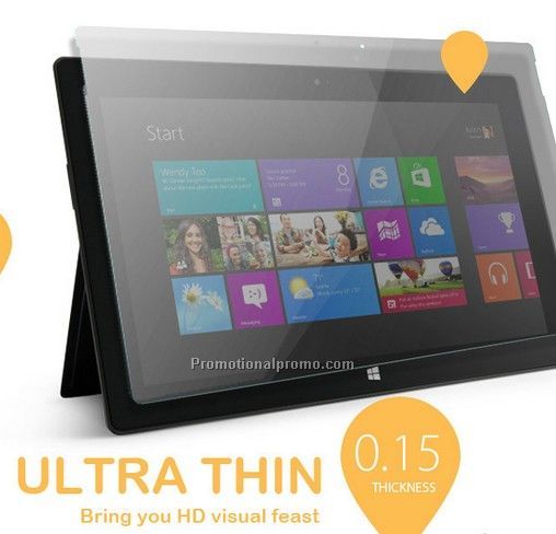 Sceen guard for surface pro 3, tempered glass for surface pro 3