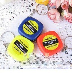 one meter Square Tape Measure Key Chain