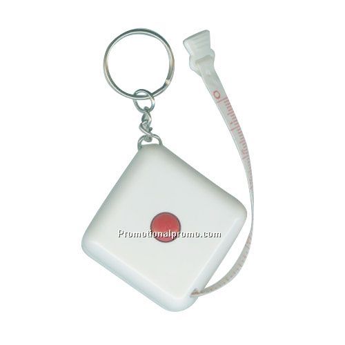 Measure tape keychain