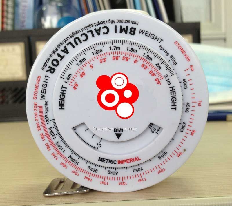 BMI Tape Measure, Healthy BMI measuring tape, Circle shaped BMI tape