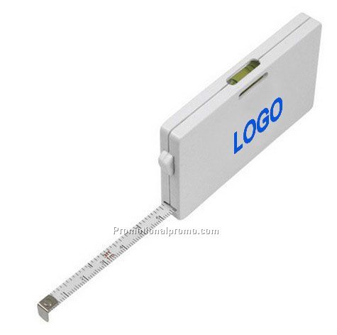 Custome Rectangular Tape Measure With Level