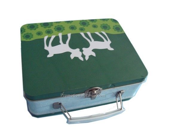 Handle Lunch Tin box