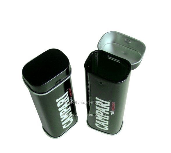 Rectangular Tin Mint box with hinge lid