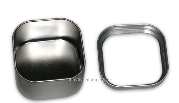 Cheap Small Square Gift Tin Box Tin Container With Transparent Cover