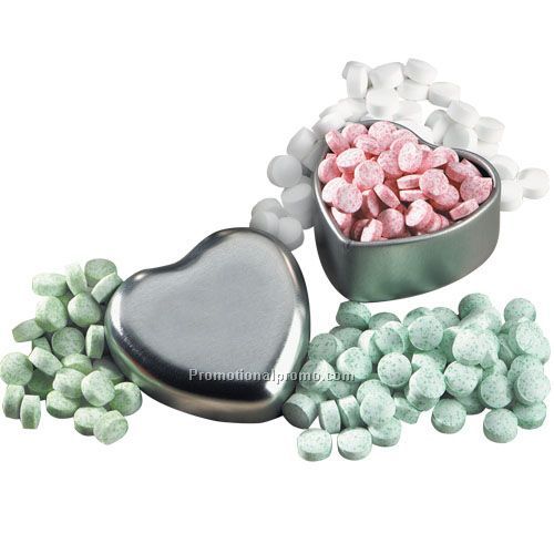 Heart-shaped mint tin
