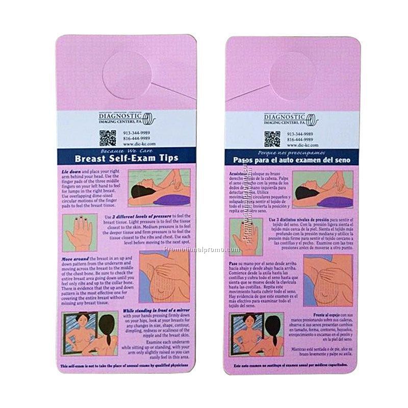Breast self exam. 4cp PVC card