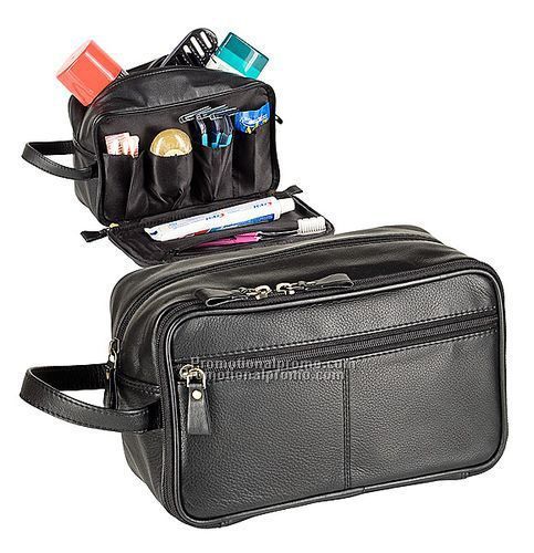 The Commuter - Leather toiletry case