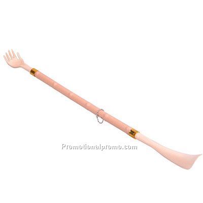 Back scratcher and shoehorn