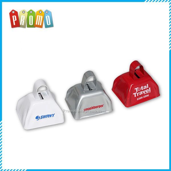 Popular Custom Logo Printed Metalic Cow Bell