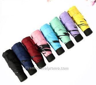 Mini Pocket Umbrella Windproof 5 Folding Umbrellas Women Compact Rain Umbrella Gift Decorative Parasol