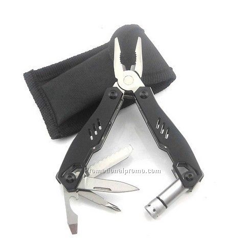 Metal Multi-Function Pliers With Tools And Flashlight