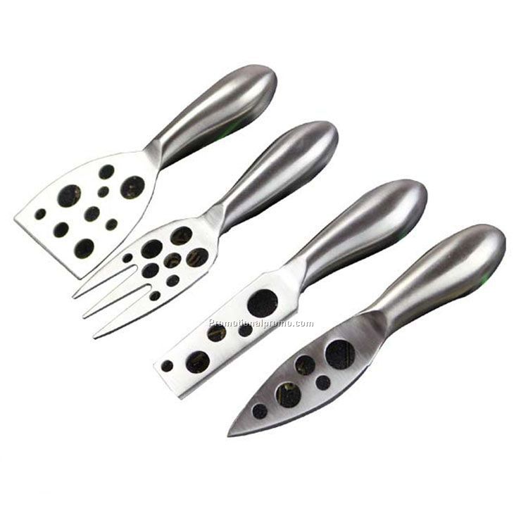 430 Stainless Steel Hollow 4pcs Cheese Set Cheese Knives Set