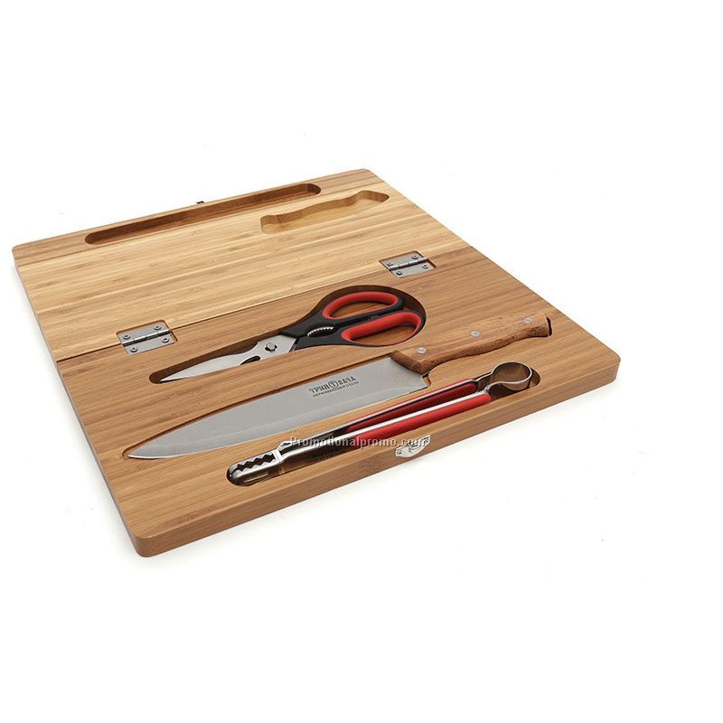 Barbecue cutting board tool set