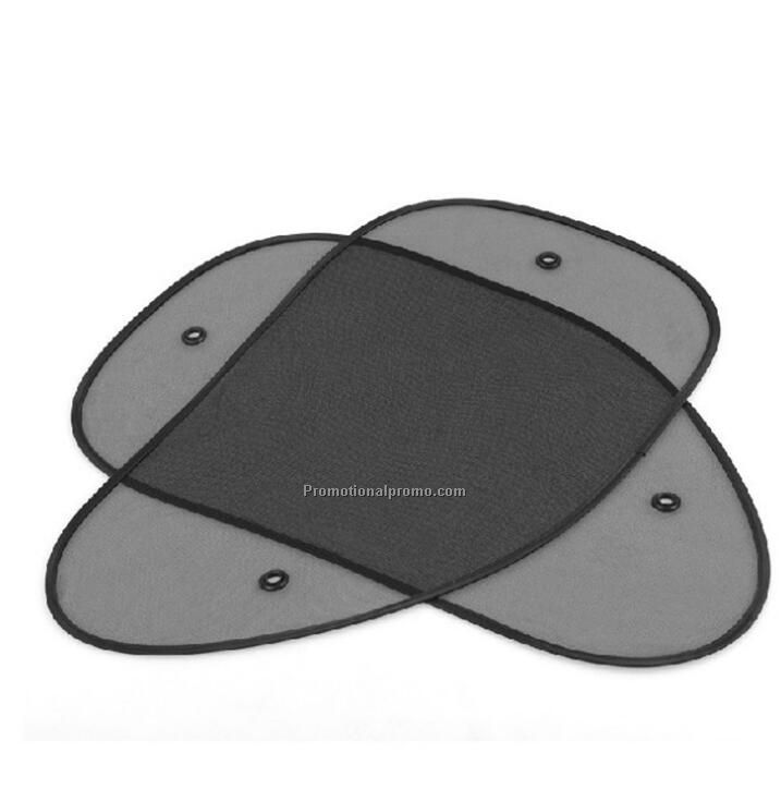 Polyester mesh car sunshade with sucker