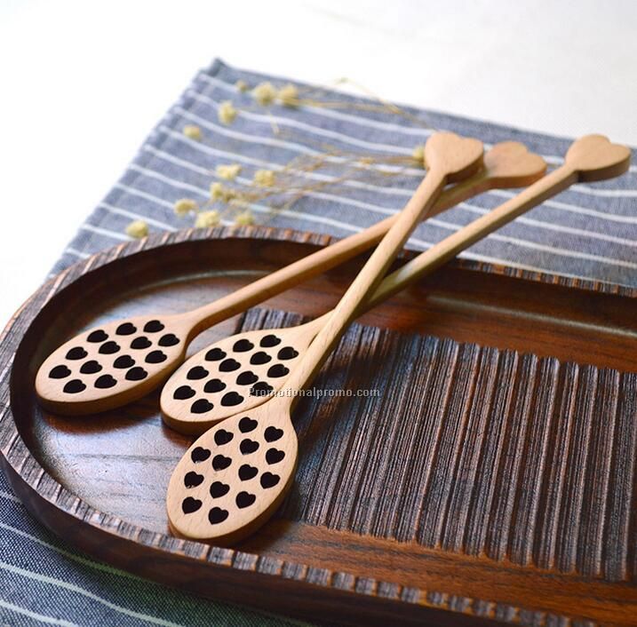 Wood honey dipper