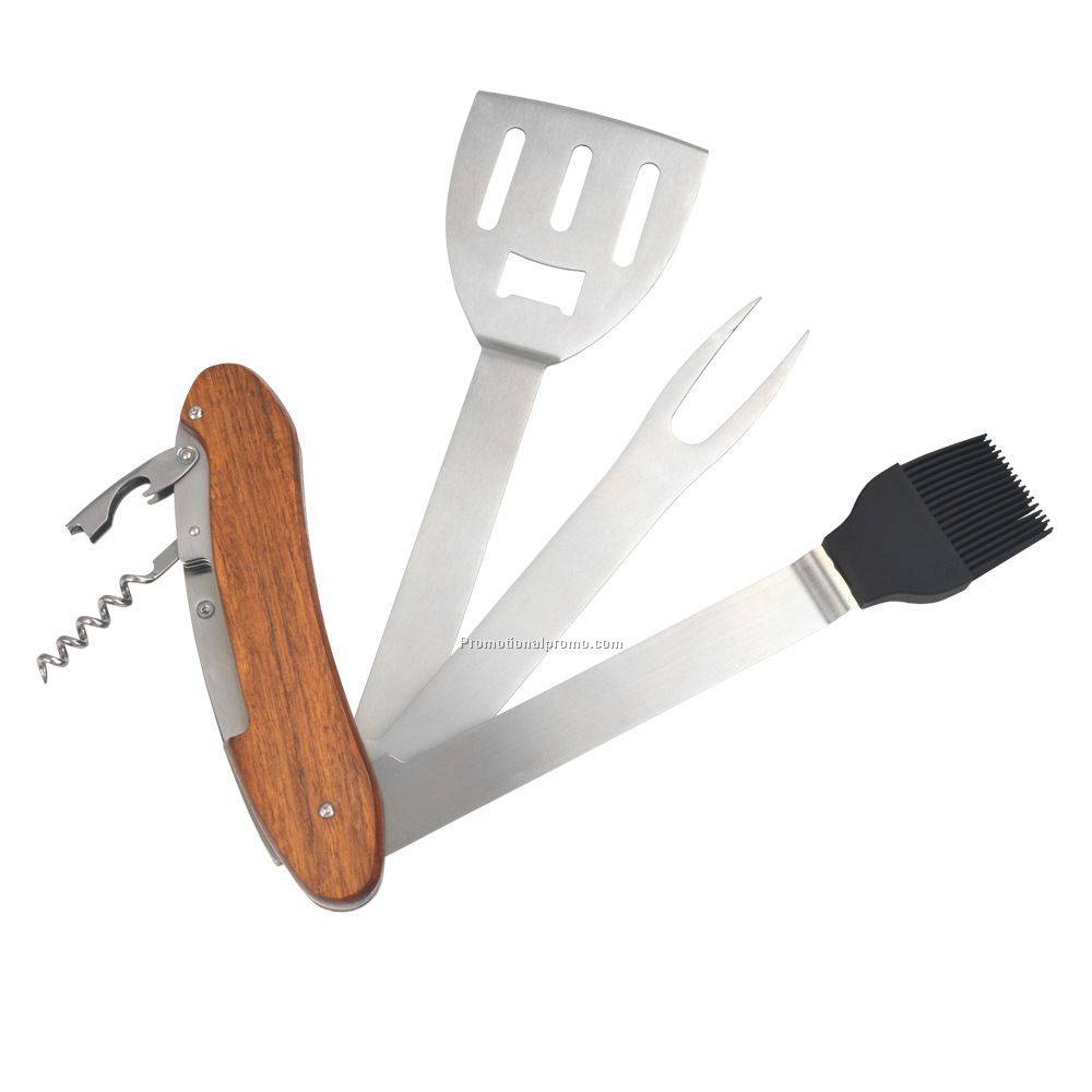 5 in 1 multi-function portable barbecue tool set