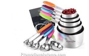 Measuring Cups and Spoons  5cups+5spoons+1leveler for  stainless steel