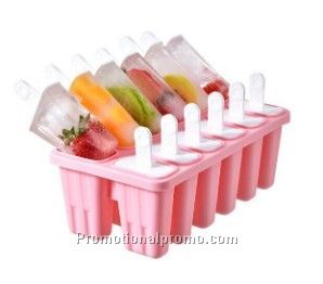 10/12-Cavity Ice Pop Maker Shapes Custom silicon kitchen gadgets Frozen Ice Cream Popsicle Molds
