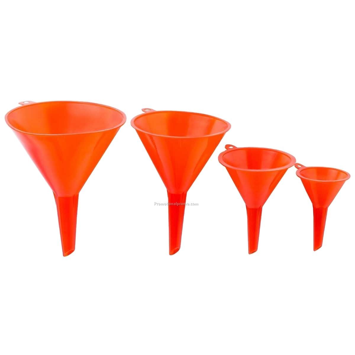 High Quality And Durable 4pcs Funnel Kit, Universal Thick Wall Plastic Funnel