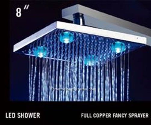 4LEDs (Rainbow LED) Rainfall Shower Head