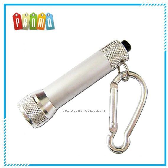 LED flashlight with carabiner